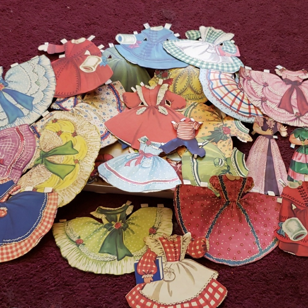 Assortment of paper dolls vintage
